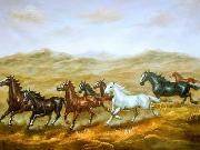 unknow artist Horses 012 oil painting on canvas